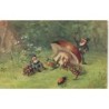n°27892 - Oilette CG - Nains trinquant avec des hannetons - Champignon