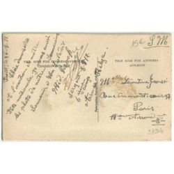 n°27904 - Fantaisie - Carte Brodée - Elisabeth l'héroique Reine des Belges, et le Roi Albert 1er de Belgique