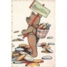 n°27921 - Bonne Année - Ours portant une hotte remplie de pièces d'or - Teddy Bear