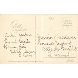n°27933 - Nouvel An - Nain sonnant une cloche, dans la nuit - Jenny Nyström