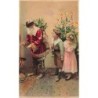 n°27949 - Carte à Système lumineux - Hold to Light - Noël - Enfants regardant le Père Noël