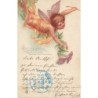 n°27986 - Clapsaddle - Ange, Elfe volant au-dessus de fleurs