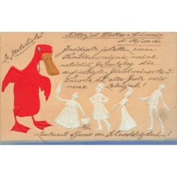 n°28001 - Carte Gaufrée -...
