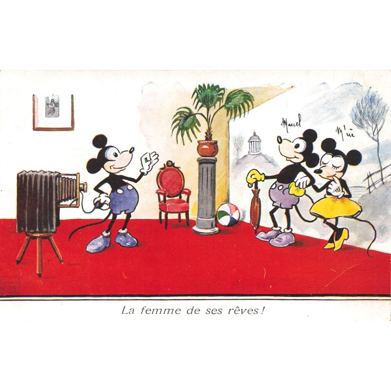 n°28010 - Disney - John Wills - La femme de ses rêves ! - Couple de souris étant chez un photographe