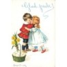 n°28034 - Jenny Nyström - Glad Pask - Couple d'enfant s'embrassant
