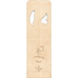 n°28043 - Carte à Système - Fantaisie - Chat portant un chapeau