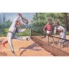 n°28104 - Illustrateur Arthur Thiele - Chats humanisés - Partie de Tennis