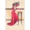 n°28109 - Illustrateur Ch. Naillod - Palace Hôtel Bar - Une femme appuyée au Bar