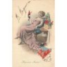 n°28122 - MM Vienne n°556 - Heureuse Année - Femme s'amusant avec des bouteilles de champagne humanisée