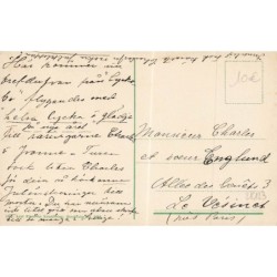 n°28123 - Jenny Nyström - Gott nytt är - Nain déposant un mot à des pigeons voyageurs