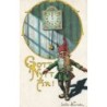 n°28124 - Jenny Nyström - Gott nytt är - Nain sous une pendule