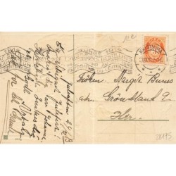 n°28175 - Carte Gaufrée - Noël - Glaedelig Jul - Enfants autour d'un Ange Gardien jouant du piano