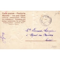 n°28180 - Carte Gaufrée - Clapsaddle - Nouvel An - 1906 - Souhaits Sincères - Hommes tenant des trèfles