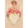 n°28185 - Carte Gaufrée - Clapsaddle - Ange arrachant des coeurs