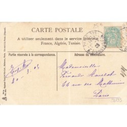n°28193 - L. Wain - Animaux Habillé - Un Professeur de Gymnastique - Chat montant sur des haricots géants