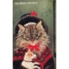 n°28198 - Illustrateur Barnes - Oilette -  Old Mother Hubbard - Chat habillé, portant un chien