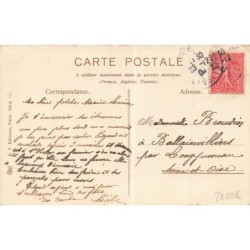 n°28226 - Clapsaddle - Joyeux Noël- Ange gardien près d'une maison éclariée