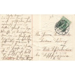 n°28231 - Carte Gaufrée - Nouvel An - Clapsaddle - Jeune enfant tenant du houx - Ephéméride