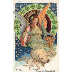 n°28238 - Carte Gaufrée -...