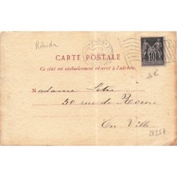 n°28257 - Illustrateur Robida - Vieux Paris - Femme avec au fond des bâtiments