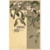 n°28263 - Fantaisie - Art Nouveau - Meissner - Frohes Fest - Gui