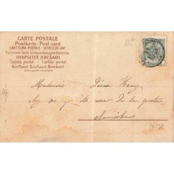 n°28291 - Nouvel An - 1904 - Clown, chiens et un singe jonglant