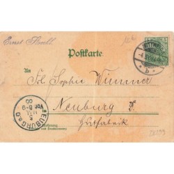 n°28299 - Fantaisie - Die Fünf Sinne : Das Geruch - Les Cinq Sens : L'Odorat - Art nouveau, rose