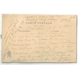 n°28304 - Fantaisie - Carte Brodée - Iris et Mouchoir en dentelle