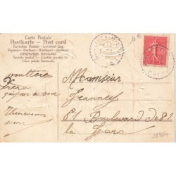 n°28324 - Carte Gaufrée - 1er Avril - Famille de poissons humanisés