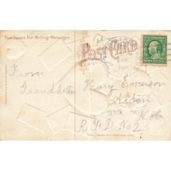n°28328 - Carte Gaufrée - Dame de coeur  - To My Valentine - Femme au milieu de cartes à jouer