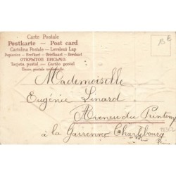 n°28362 - Carte Gaufrée - Joyeux Noël - Père Noël dans une maison en biscuit