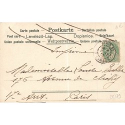 n°28379 - Fantaisie - Une femme lançant des confettis sur un homme