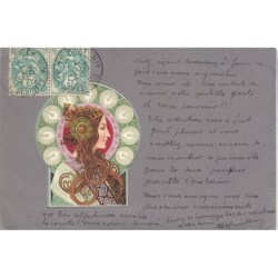 n°28383 - Carte Gaufrée -...