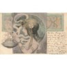 n°28386 - Illustrateur B. Patella - Art Nouveau - Femme de profil tenant un brûleur d'encens