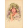 n°28387 - Illustrateur E. Colombo - Jeune femme portant un bonnet vert