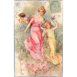 n°28394 - Carte Gaufrée -...