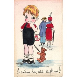 n°28395 - Carte peinte àla...