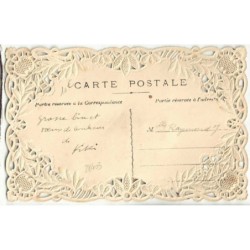 n°28403 - Sainte-Catherine - Chat noir portant un bonnet bleu - Chat en feutrine