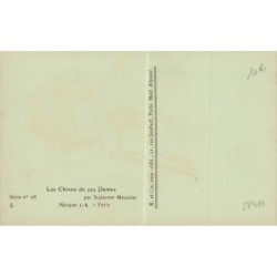 n°28411 - Illustrateur S. Meunier - Les Chiens de ces Dames - Série 58 n°5