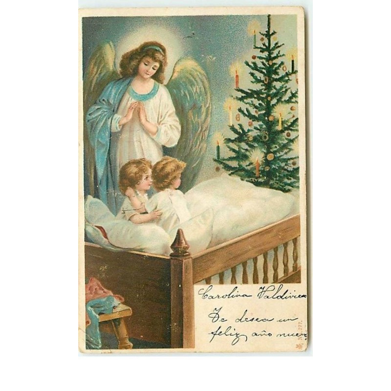 n°13396 - Ange gardien veillant des enfants