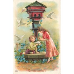 n°28429 - Carte Gaufrée -...
