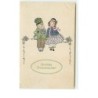 n°13410 - P. Ebner - Herzliche Neujahrsgrüsse - Enfants assis - MM Vienne n°1186