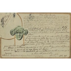 n°28465 - Carte Gaufrée -...