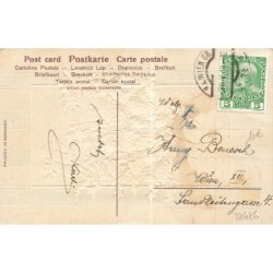 n°28486 - Carte Gaufrée - Pentecôte - Fröhliche Pfingsten - Un arbre humanisé regardant des anges dansant
