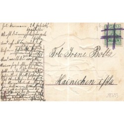 n°28493 - Carte Gaufrée - Anniversaire - MSIB 13969 - Fillette écoutant une fanfare