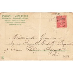 n°28518 - Carte Gaufrée - Mailick - Joyeuses Pâques - Chatons jouant près d'une fillette tenant un lapin