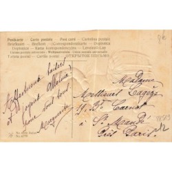 n°28519 - Carte Gaufrée - 6776 - Joyeuses Pâques - Garçon près d'une hotte remplie d'oeufs