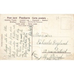 n°28522 - Carte Gaufrée - Pâques -Glad Pask - Garçon faisant chanter des poussins