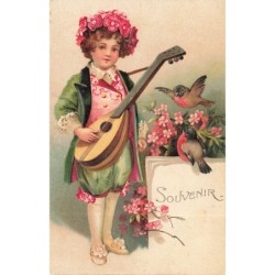 n°28534 - Carte Gaufrée -...