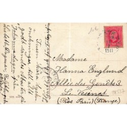 n°28537 - Carte Gaufrée - Fantaisie - Hjärtlig Gratulation - Hommes jouant de la musique - Orgue de Barbarie